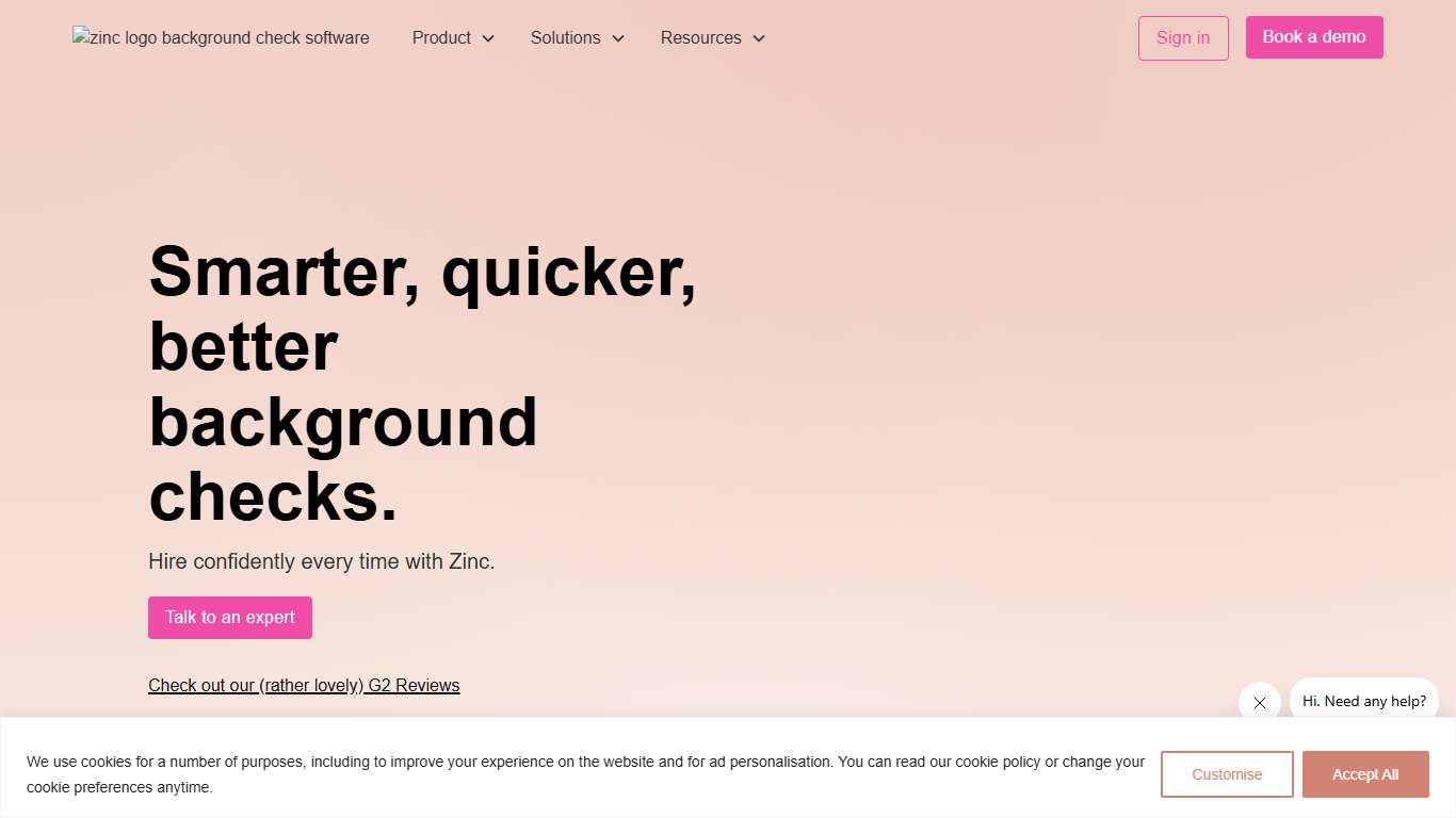 Zinc | Award-winning employee background checking software
