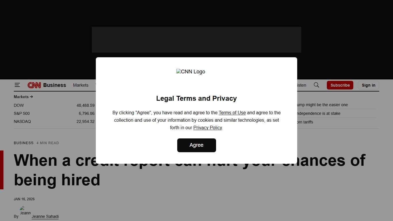 Background checks: When a credit report can hurt your chances of being hired | CNN Business